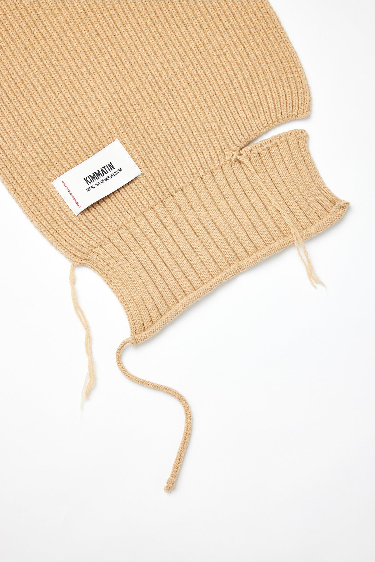 Matinkim Cut Out Wool Knit Muffler IN Beige