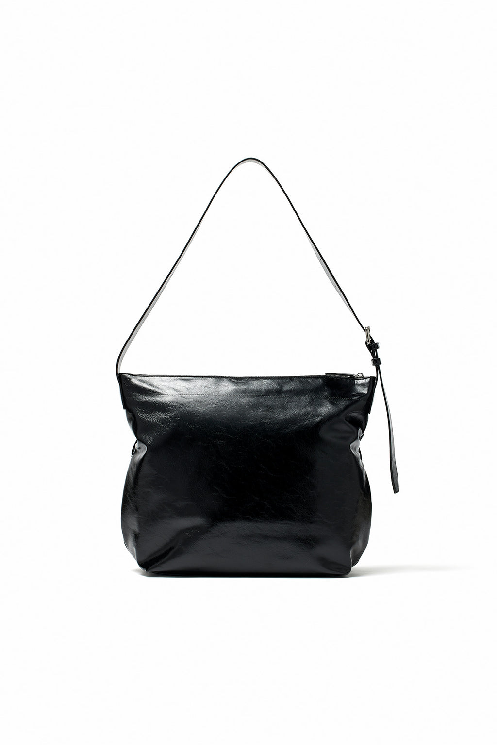 [matinkim] POCKET SHIRRING RIBBON BIG BAG IN BLACK
