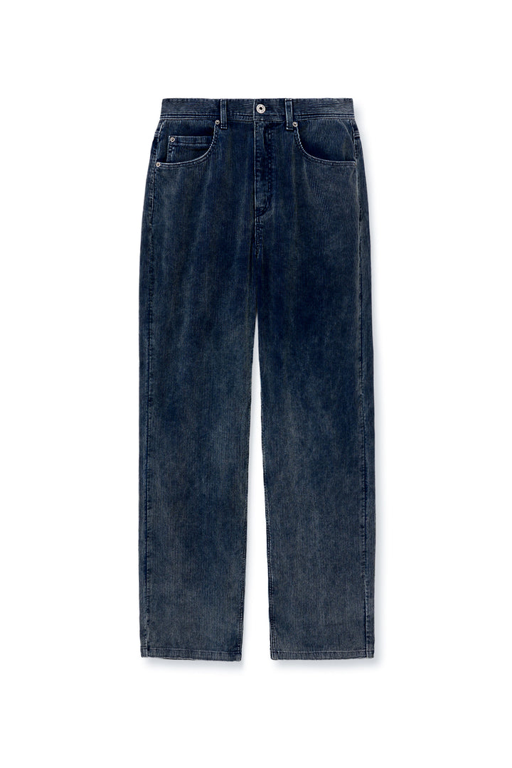 Matinkim Washed Corduroy Pants For Men IN Blue
