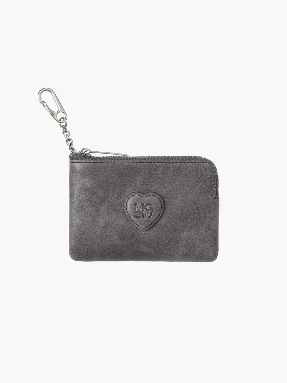 Margesherwood Heart Zipper Wallet mauve pull-up