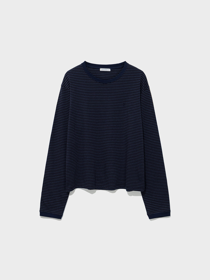 Low Classic Striped Regular-Fit Tee Navy