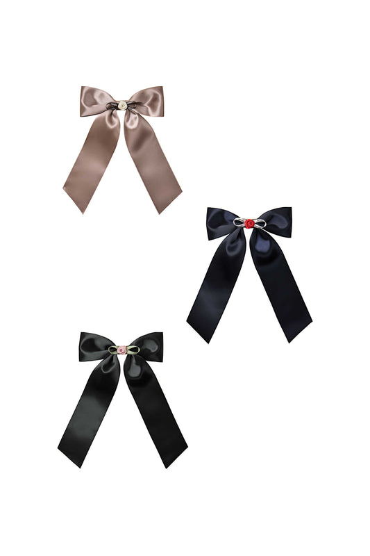 MINI CORSAGE RIBBON HAIRPIN
