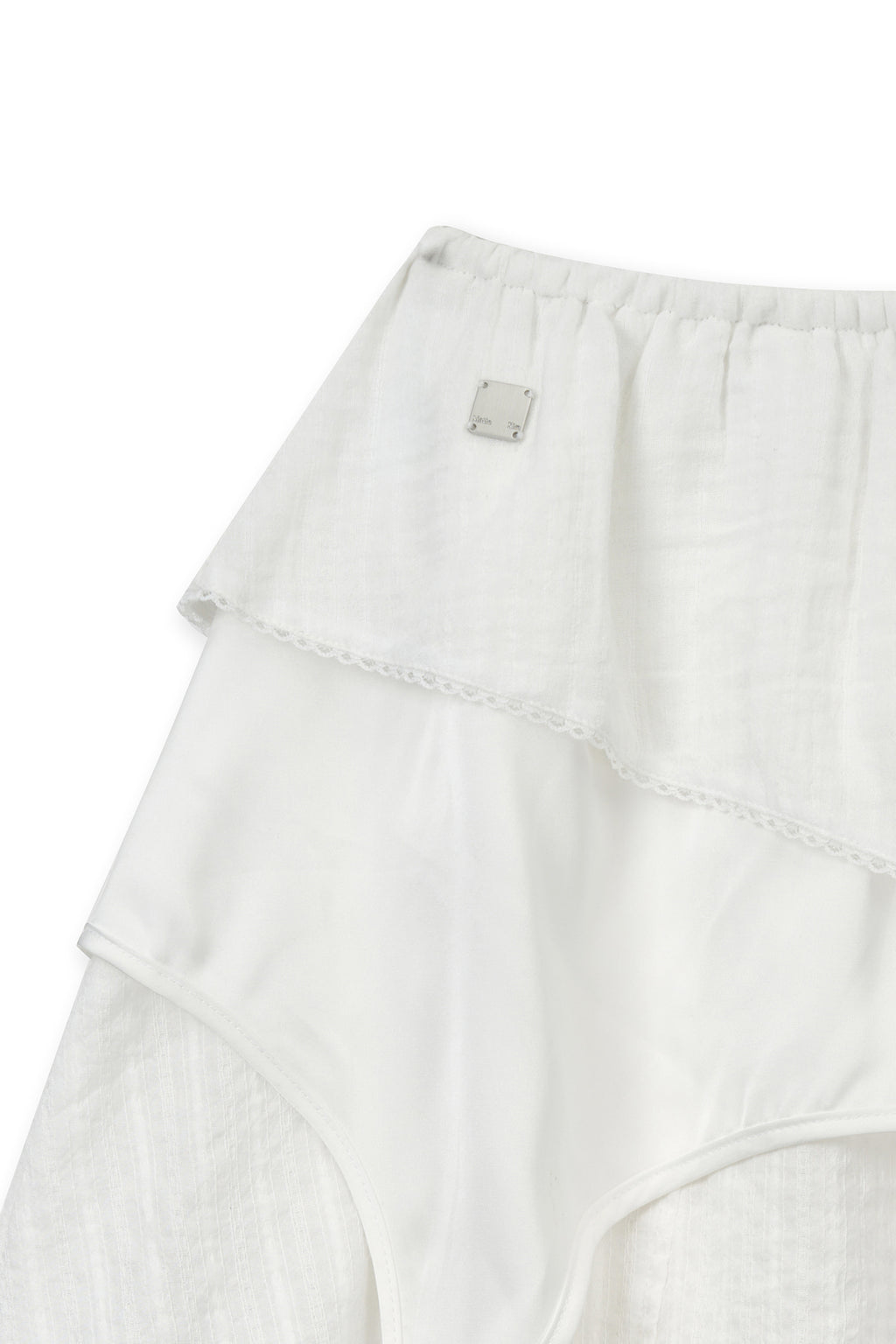 Matinkim Multi Panel Layered Skirt IN White