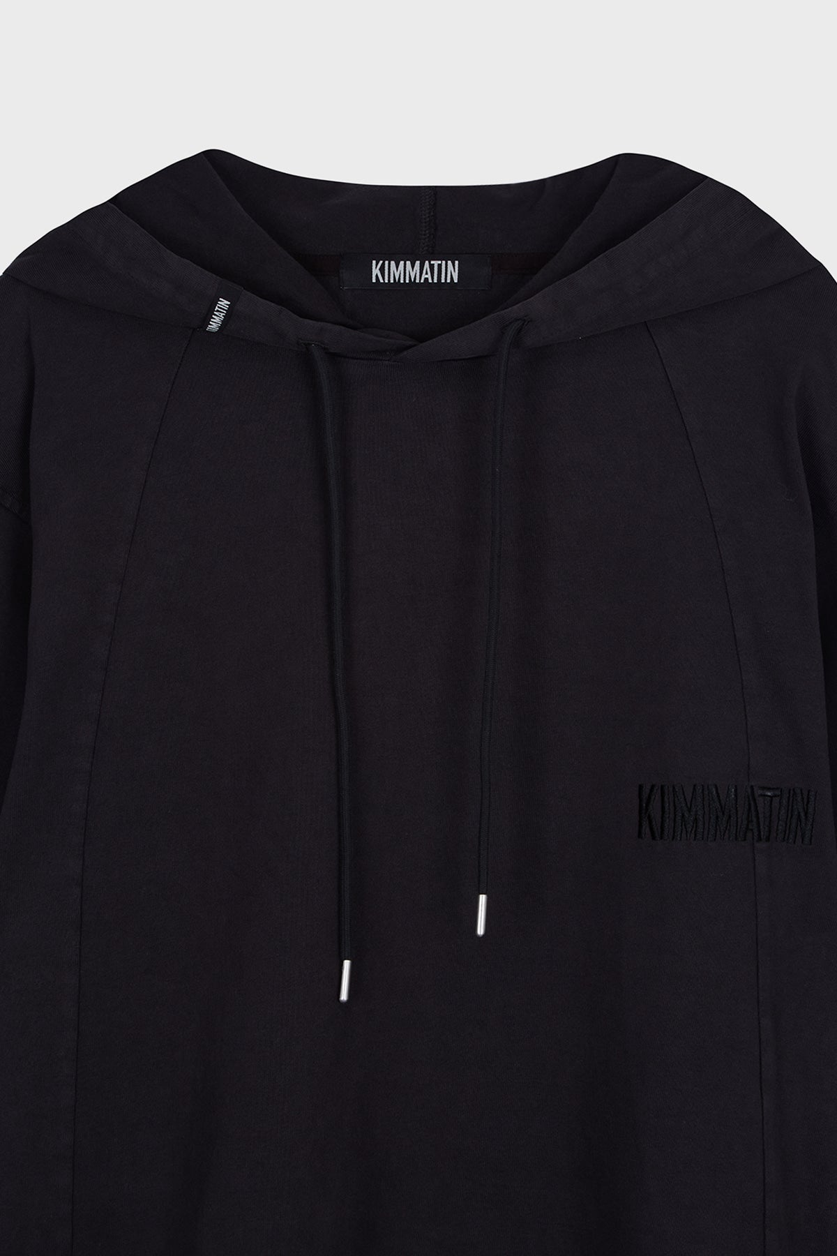 Matinkim Matin Kim Back Open Hoody Jersey Dress IN Charcoal