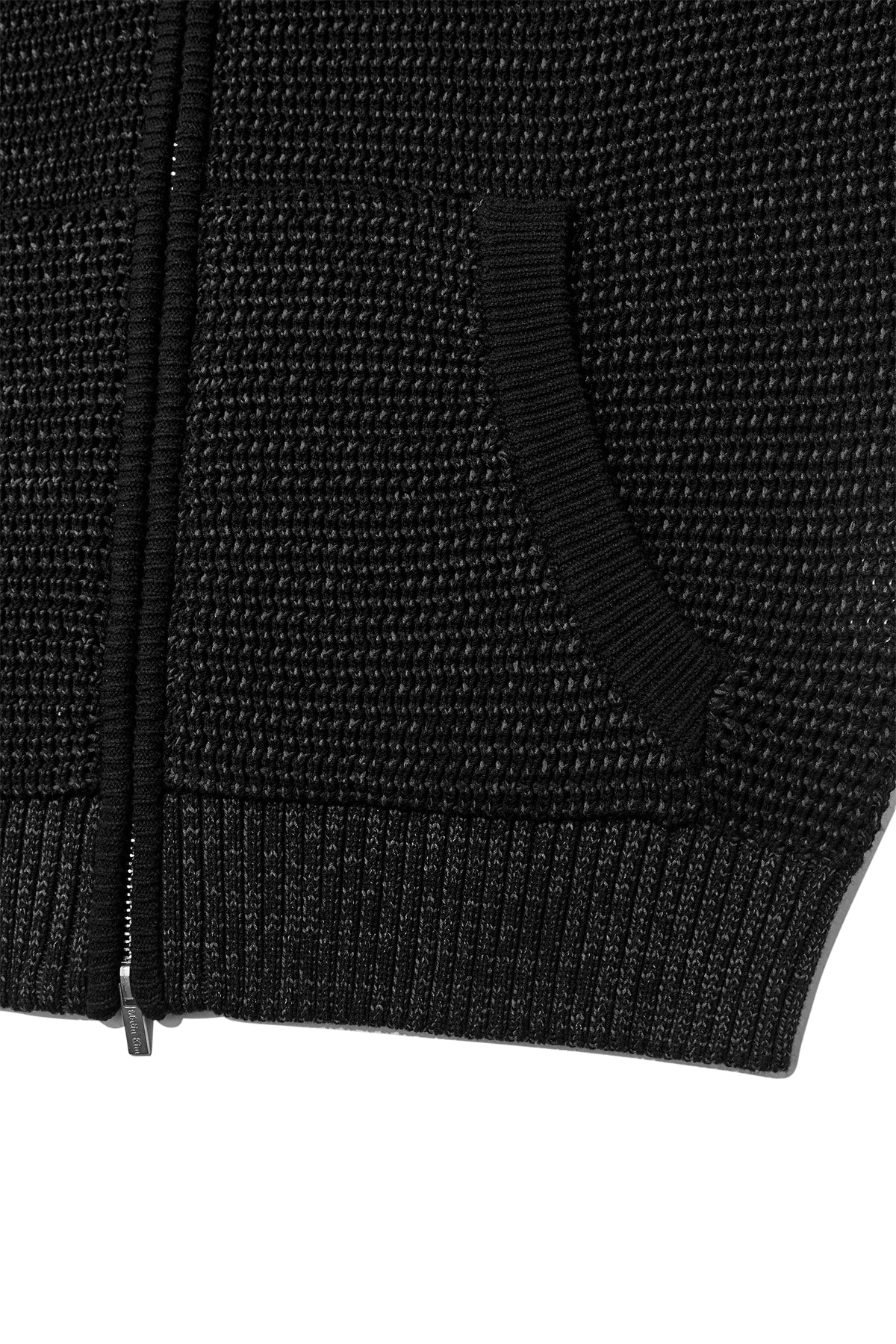 [matinkim] TWO TONE MESH KNIT VEST FOR MEN IN BLACK