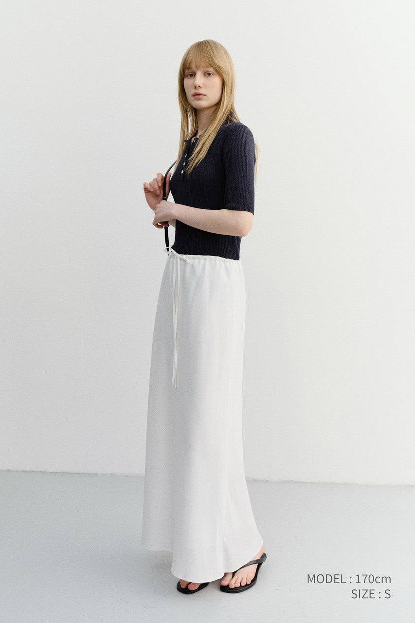 Dunst Linen Maxi Skirt White
