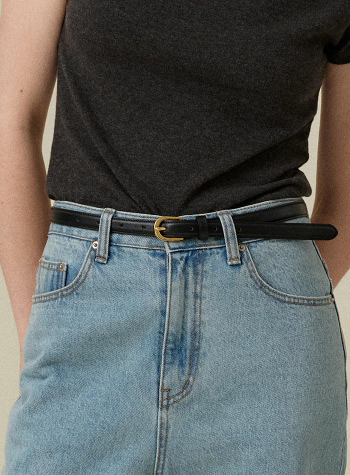 Mango Maniplease New Mono Belt Black