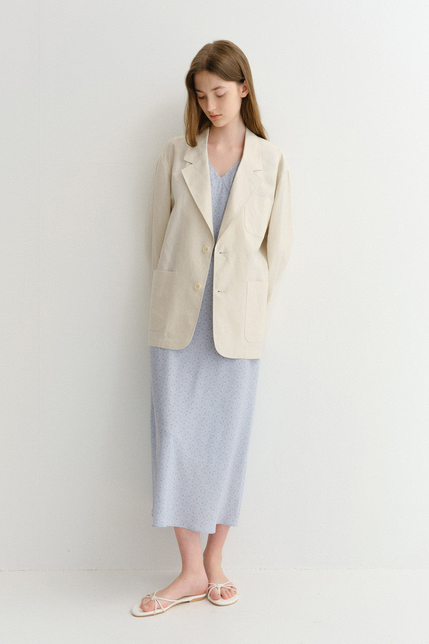 Dunst Unisex Soft Tailored Jacket Cream