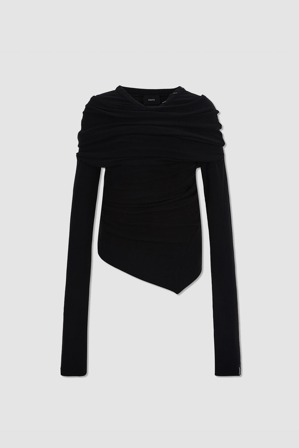 [matinkim] Off Shoulder Detail Top IN Black