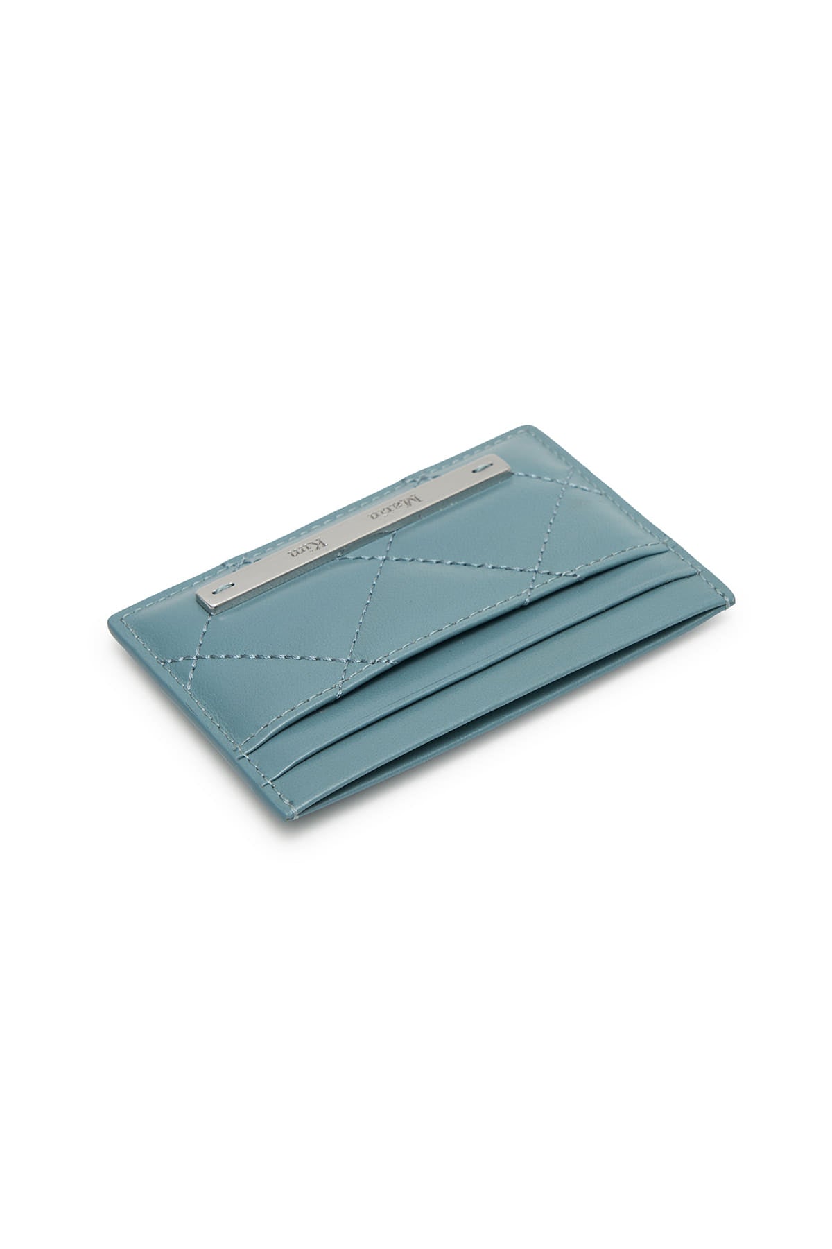 Matinkim Puff Quilt Card Wallet IN Blue