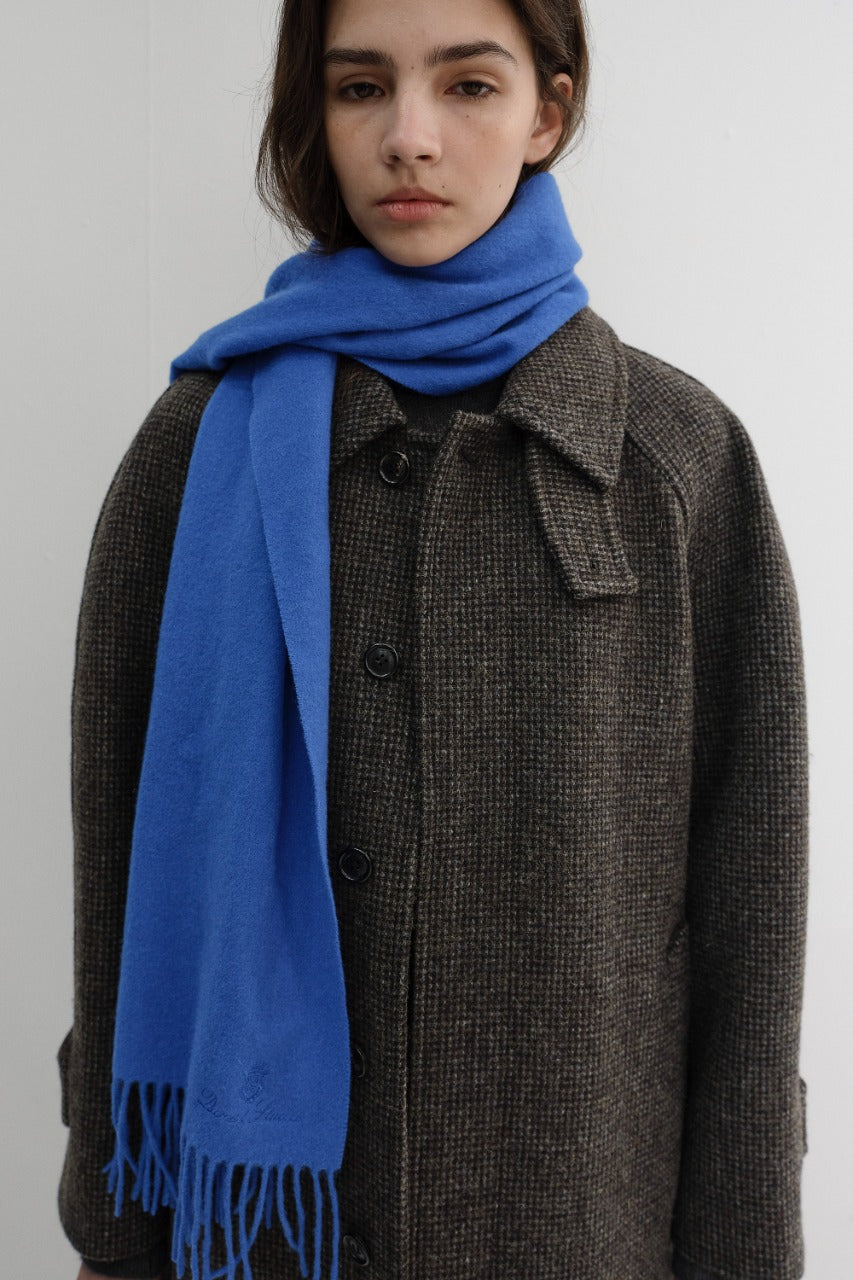 Dunst Fringed Cashmere Muffler Kovalt Blue