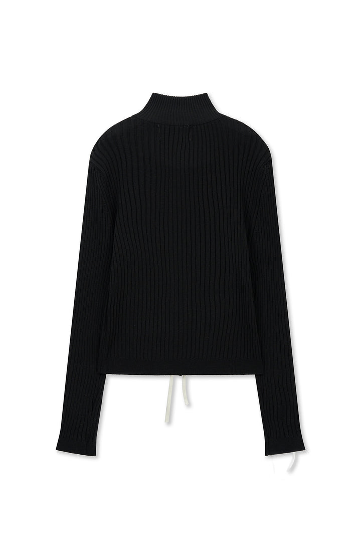 Matinkim Handcraft Slim Fit Cardigan IN Black