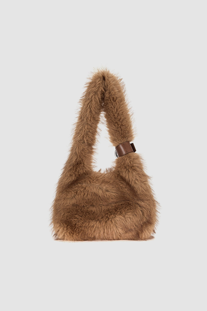 Matinkim Fur Triangle Mini Bag IN Brown