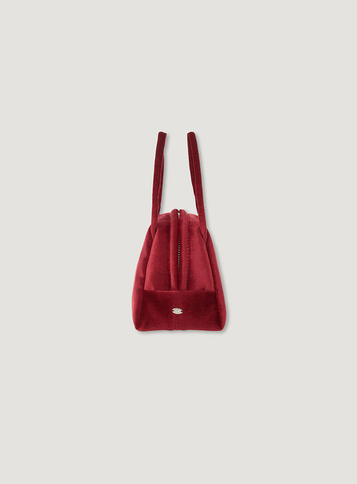 Mango Maniplease Bijou Velvet Bag Red