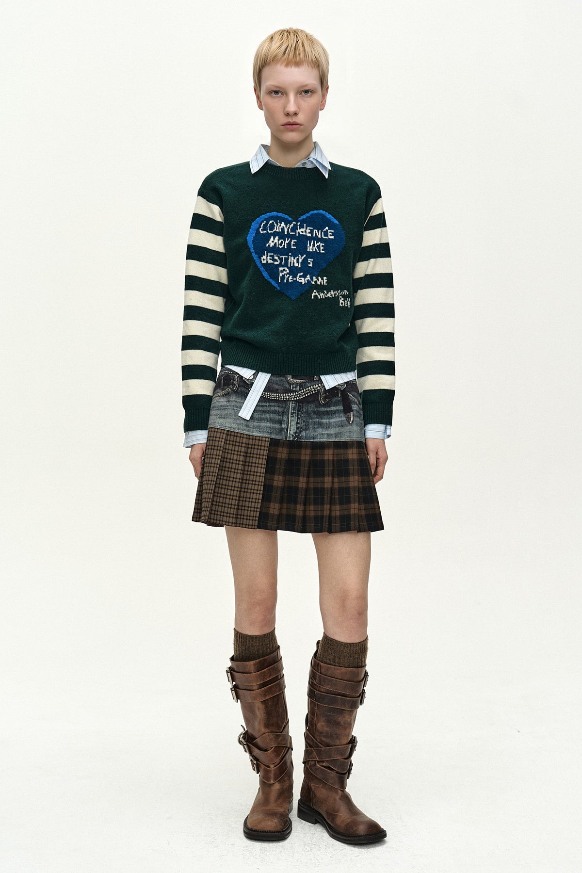Andersson Bell 26 Girl'S Heart Message Crew-Neck Sweater