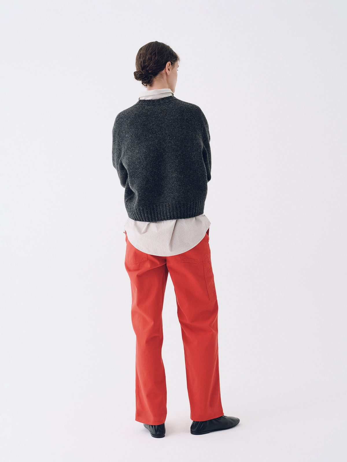 Nothing Written Bunny Wool Pullover Knit (Deep Charcoal)