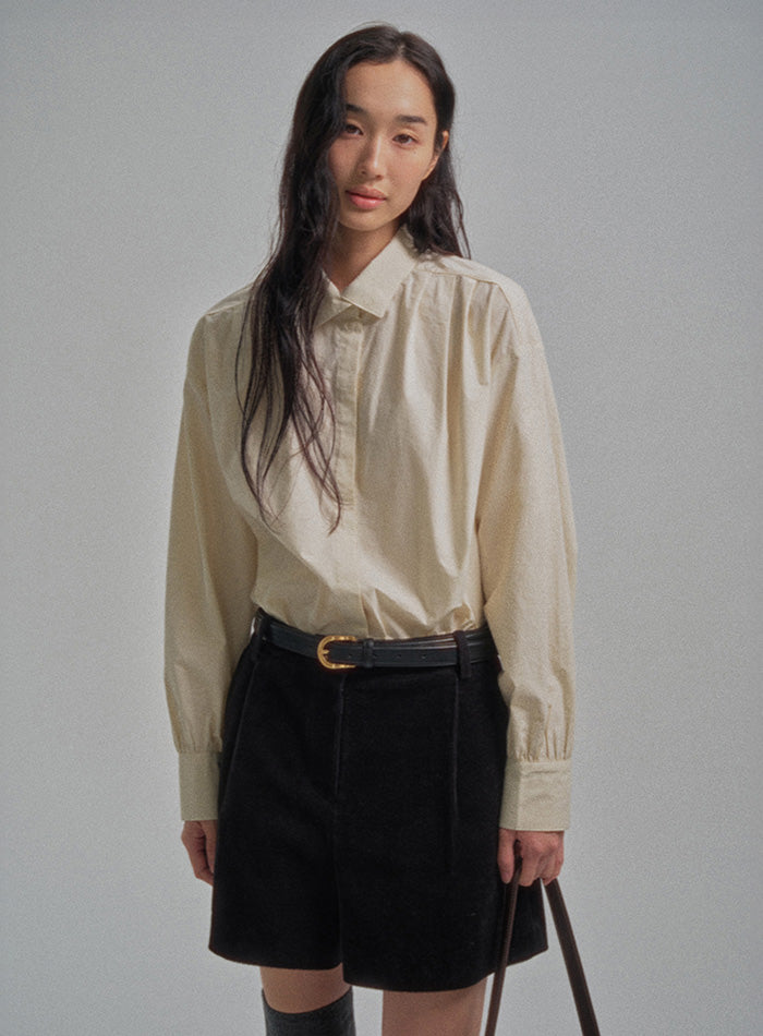 Mango Maniplease Nunu Corduroy Shorts Black