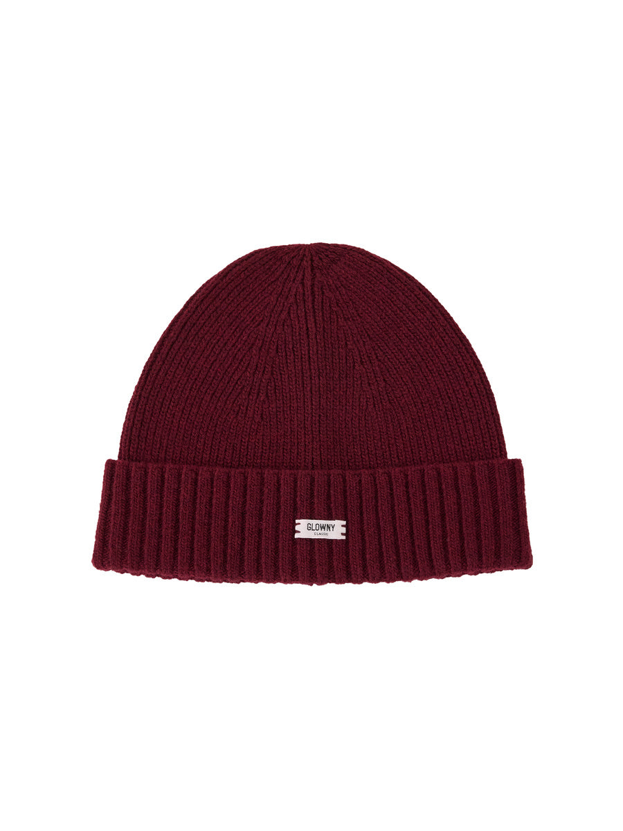 GLOWNY G Classic Beanie (Burgundy)