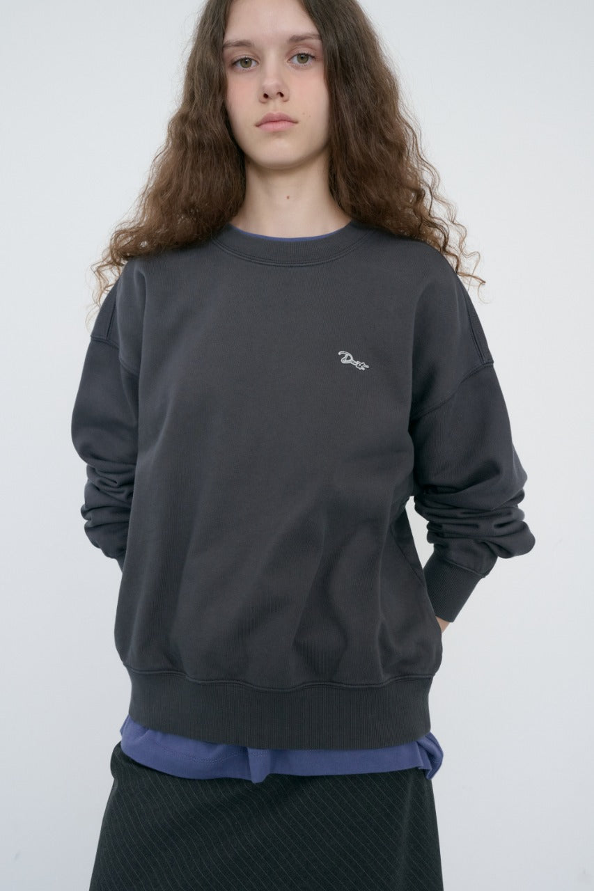 Dunst Unisex Garment Dyed Sweatshirt Washed Black