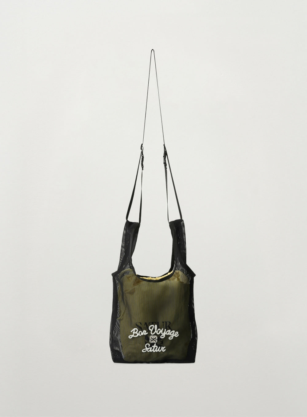 [satur] Bon Voyage Small Mesh Bag - Black