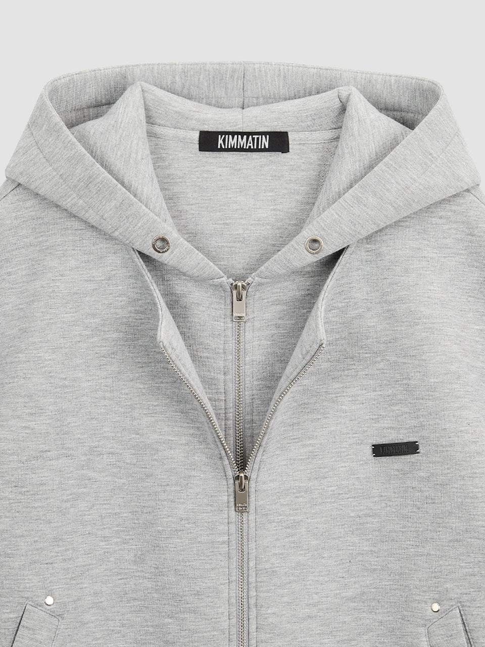 Matinkim Neoprene Double Layered Zip UP IN Grey
