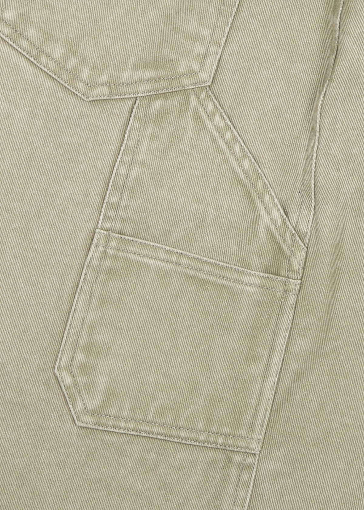 Depound color denim work pants - beige