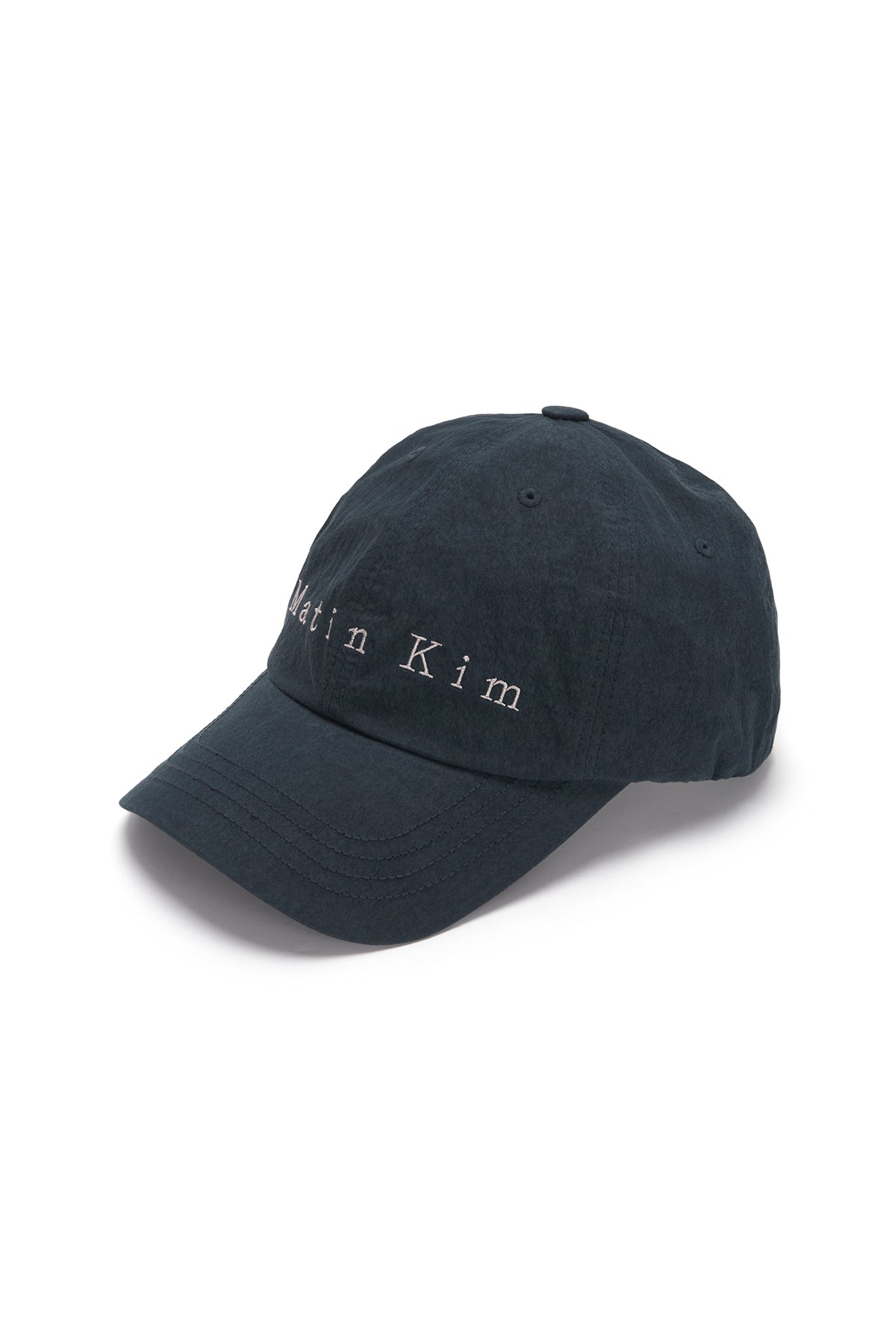 [matinkim] MATIN TYPO BALL CAP IN NAVY