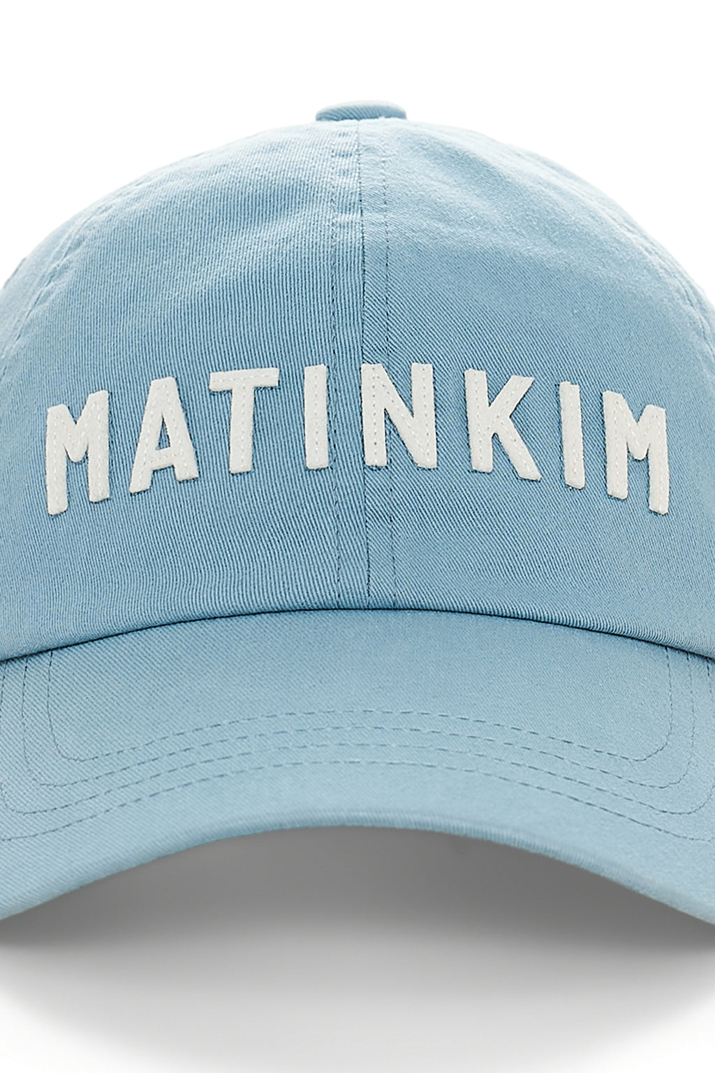 Matinkim Applique Felt Logo Ball Cap IN Light Blue
