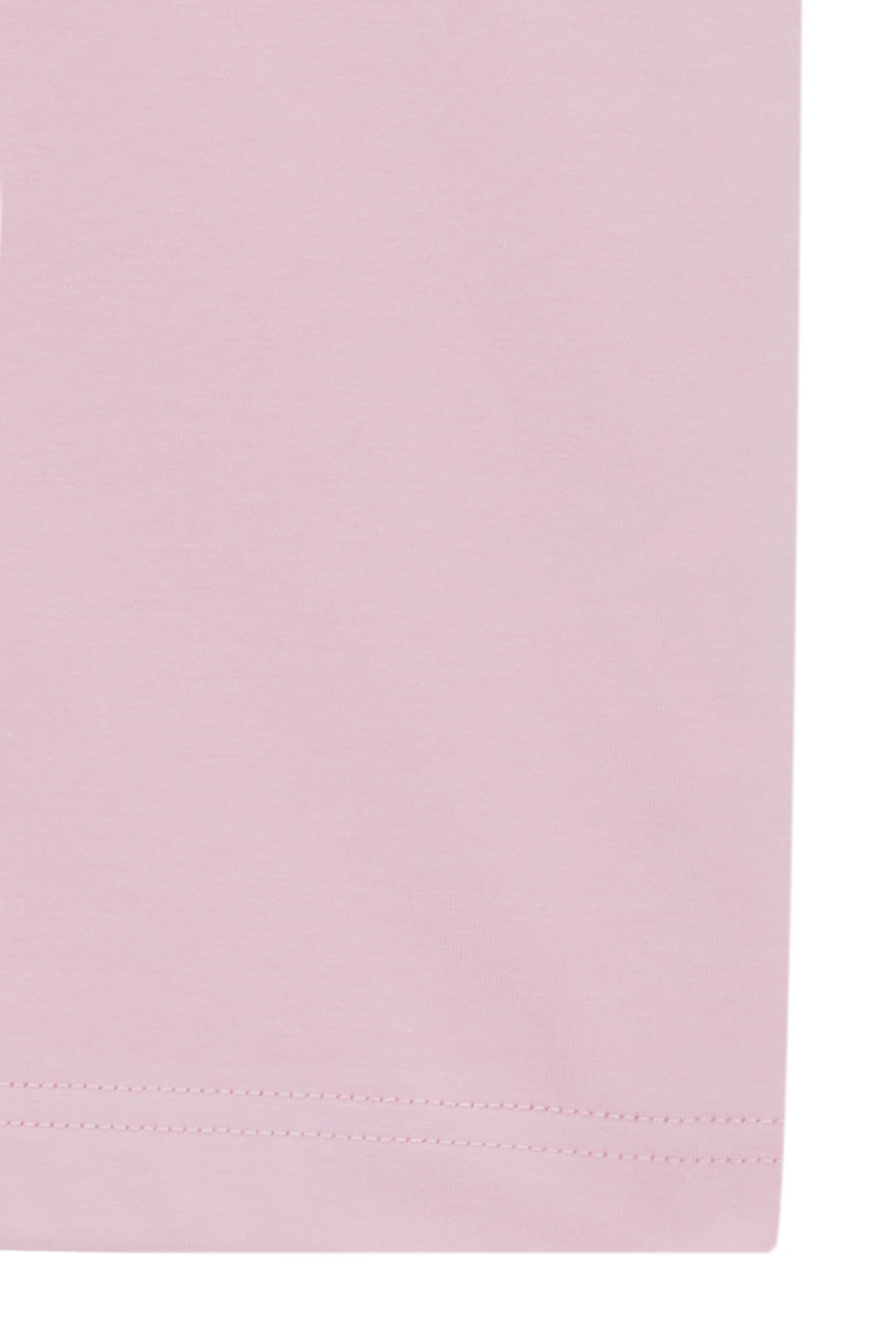 [matinkim] MATIN SMALL LINE LOGO STITCH CROP TOP IN PINK