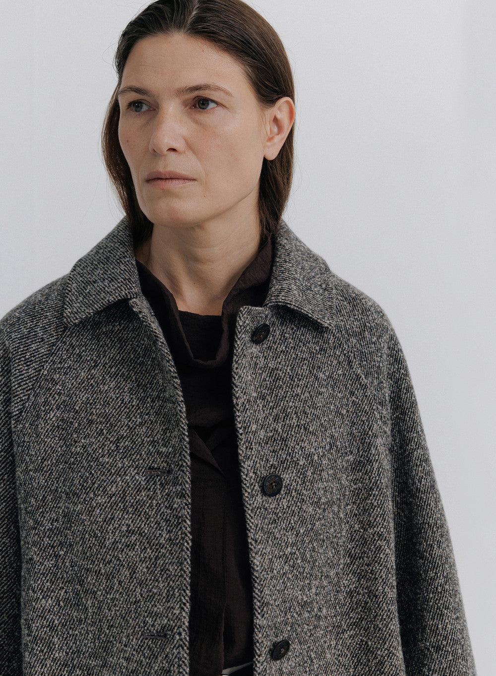 Kindersalmon Freya Wool Coat Melange