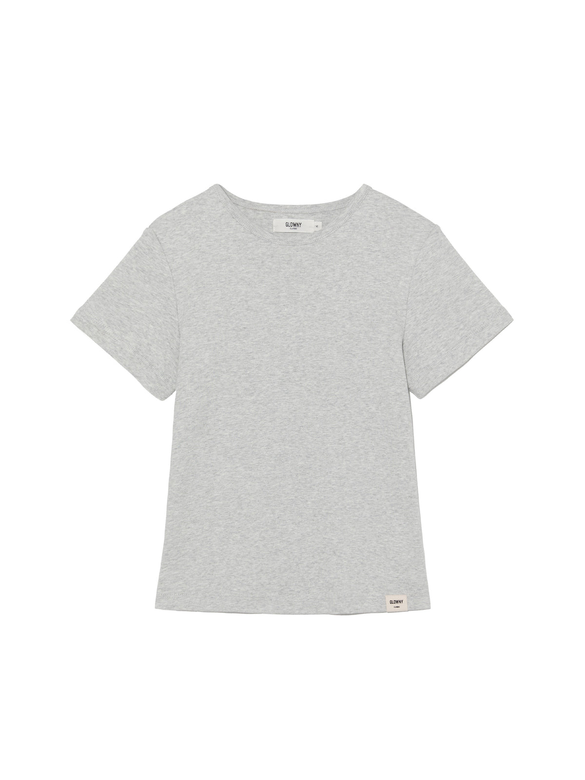 GLOWNY G Baby Tee (Long Version) (Melange Gray)