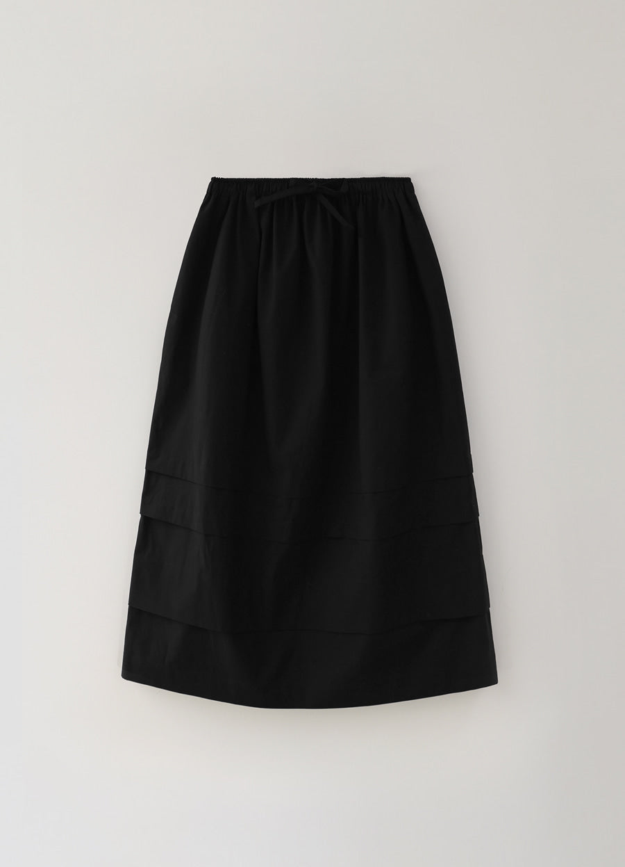 Nothing Written Toui layered skirt (Black)