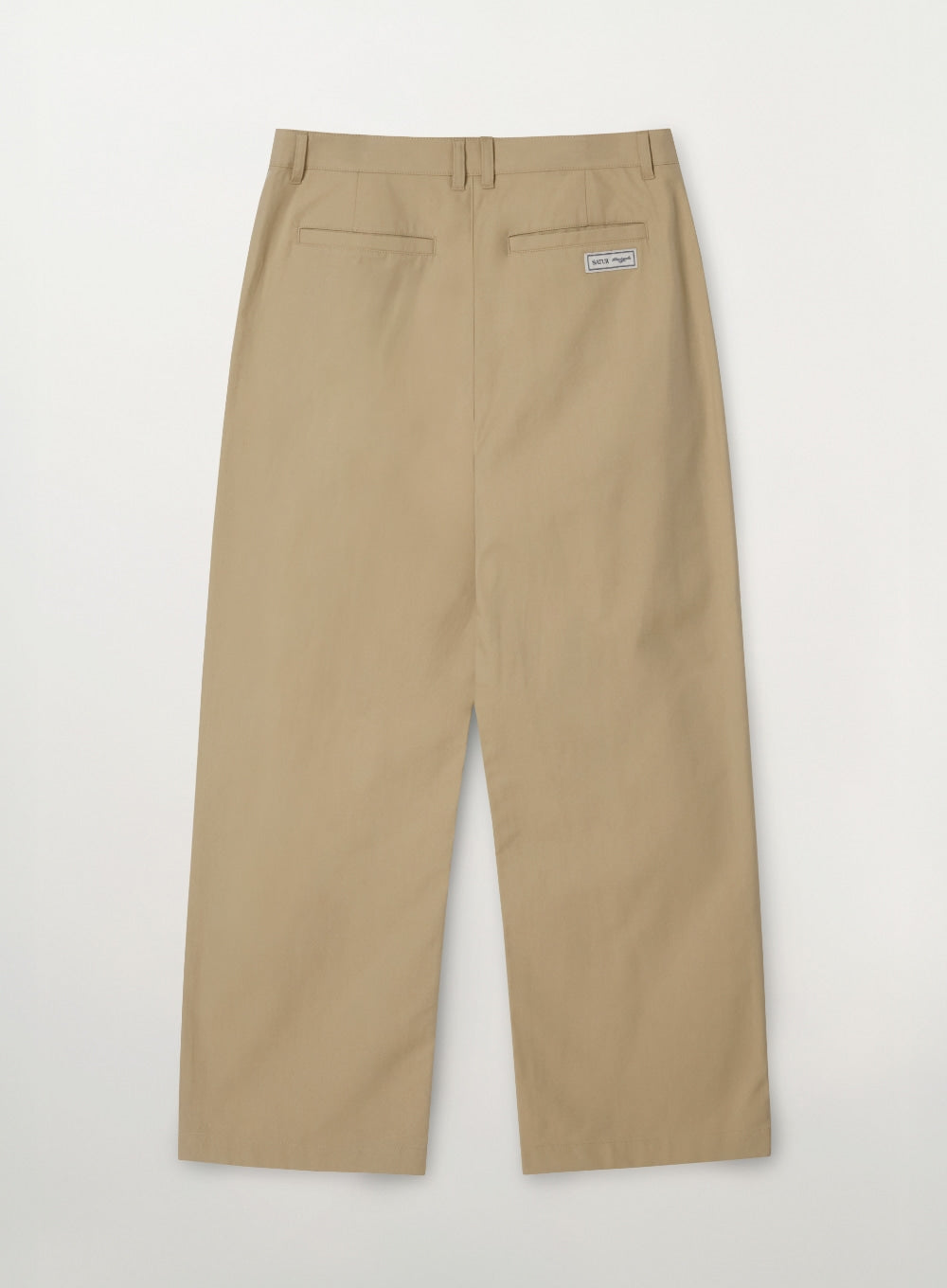 Satur Relaxed Cotton Blend Pants - Beige