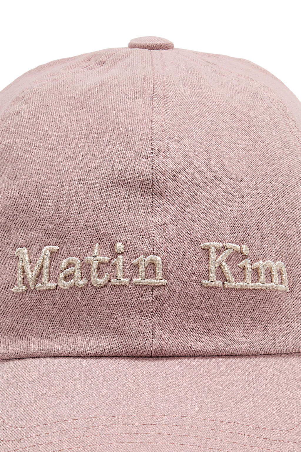[matinkim] MATIN DUSTY CLASSIC LOGO BALL CAP IN SMOKE PINK