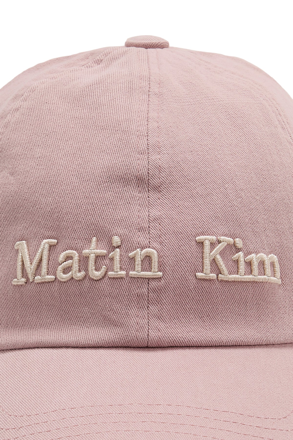 [matinkim] MATIN DUSTY CLASSIC LOGO BALL CAP IN SMOKE PINK