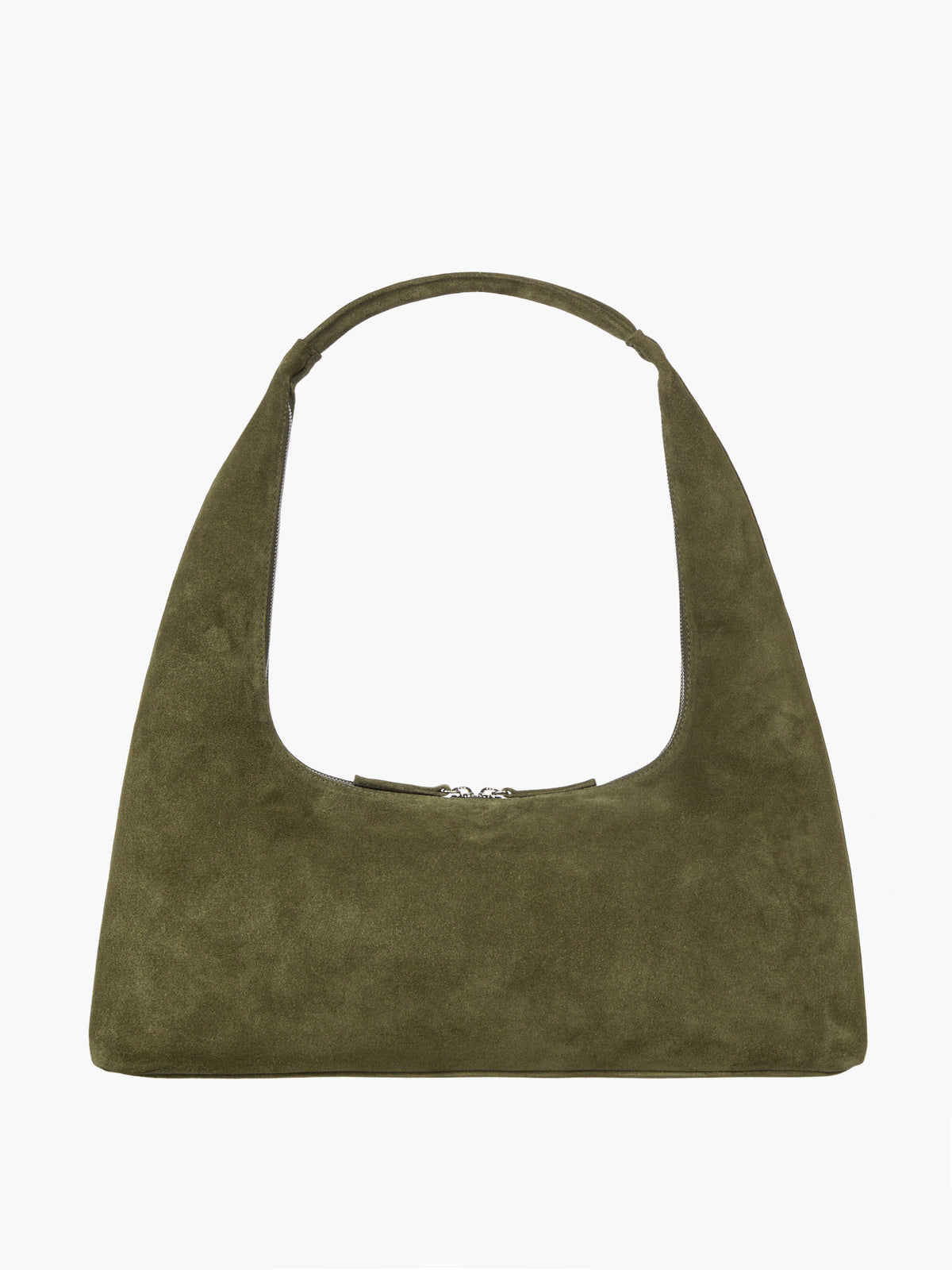 Margesherwood Hobo Large dark olive suede