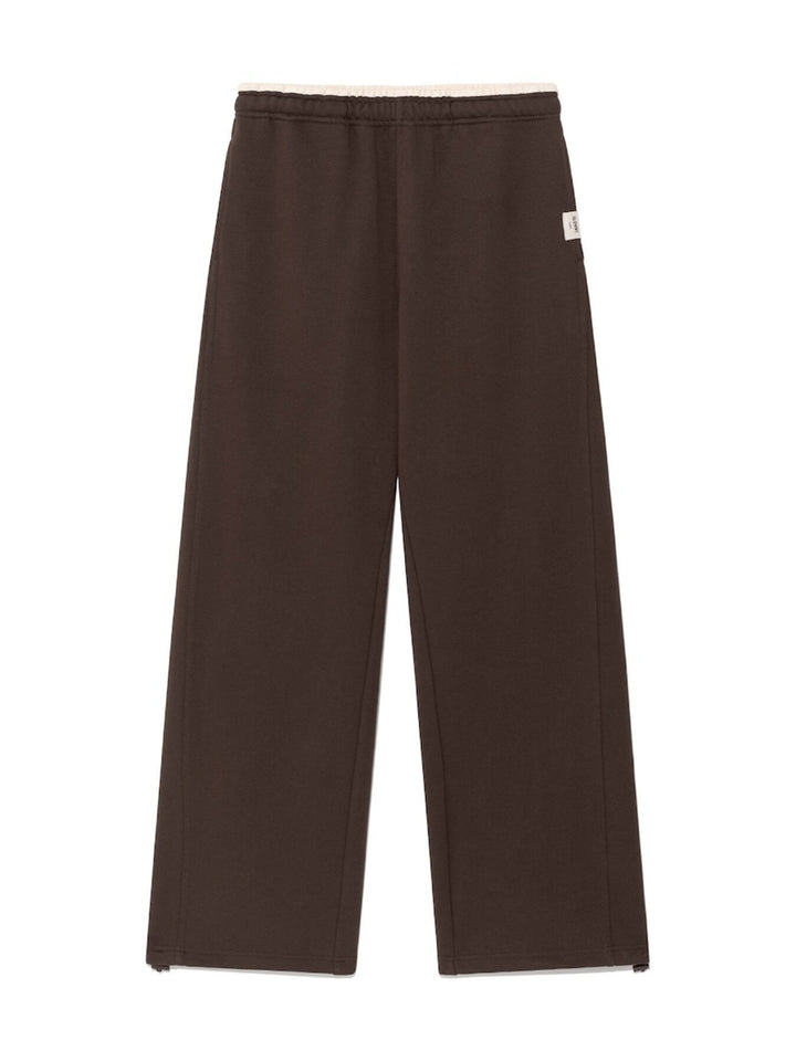 GLOWNY G Contrast Sweatpants (Brown)