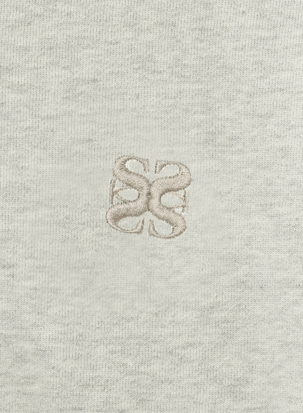 [satur] (W) Teo Cotton All Day Hood Zip-Up - Melange Ivory