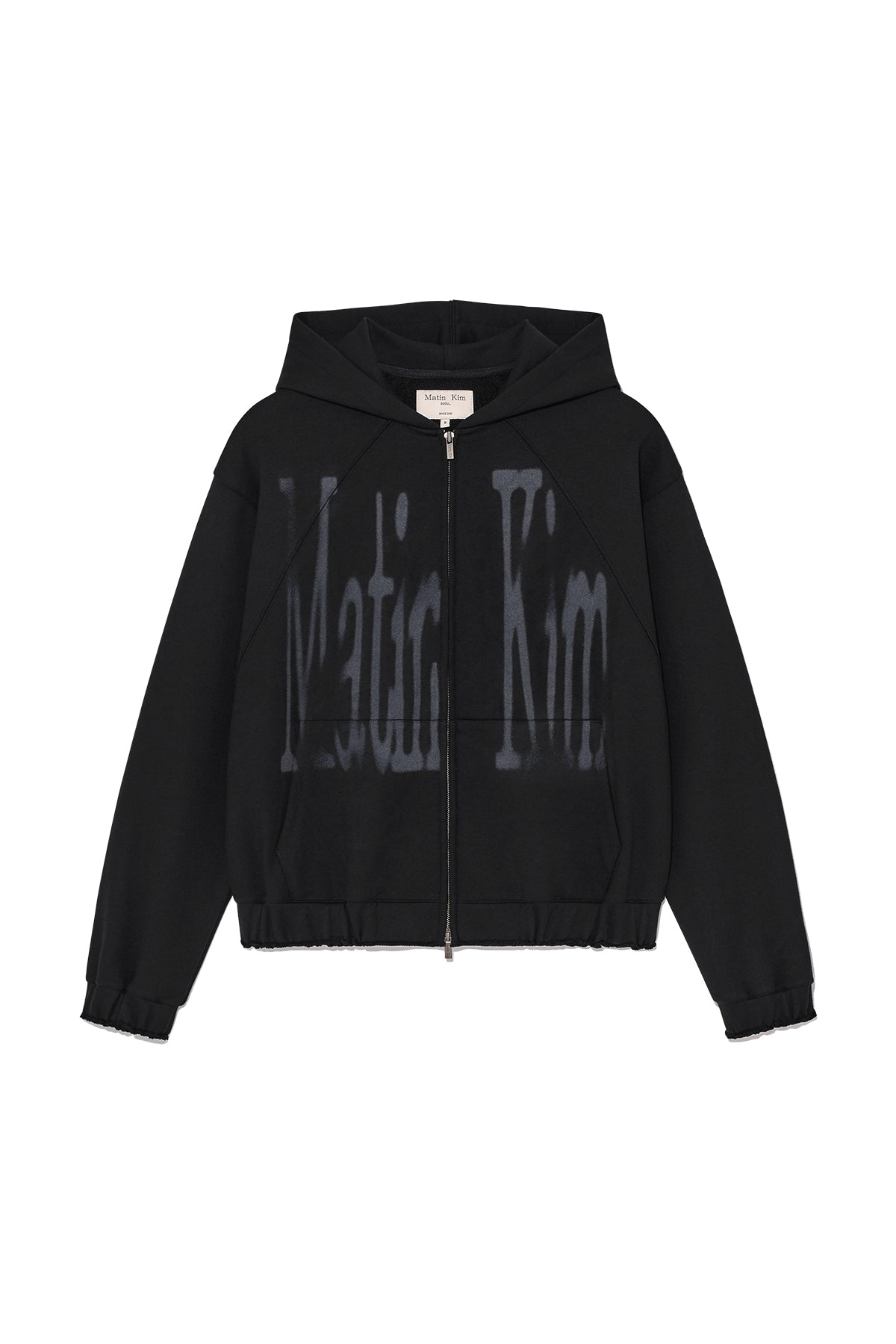 Matinkim Big Logo Hoody Zip UP IN Black