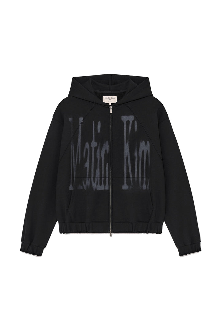 Matinkim Big Logo Hoody Zip UP IN Black