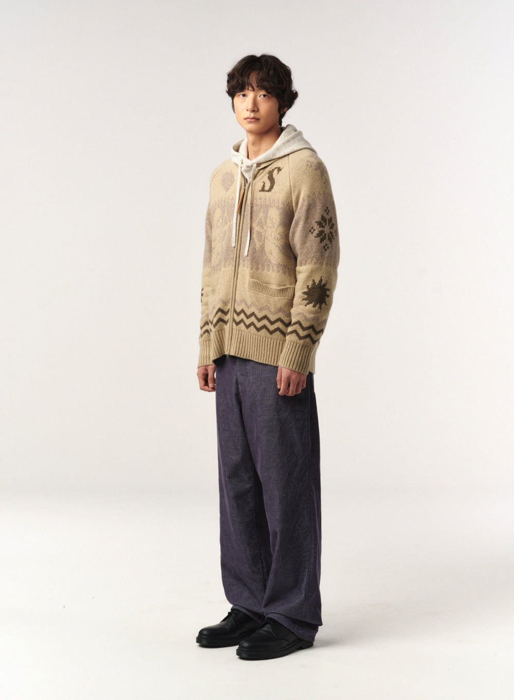 [satur] Camaro Corduroy Fade Pants - Gray