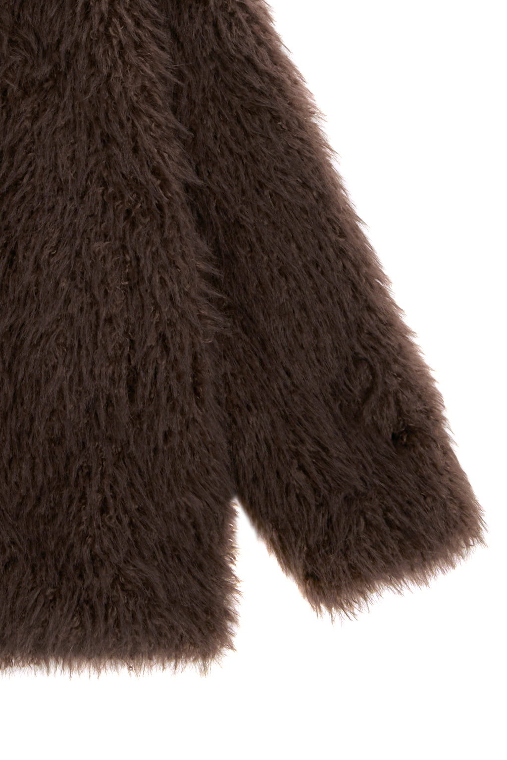Matinkim Oversize Hairy Fur Coat IN Brown