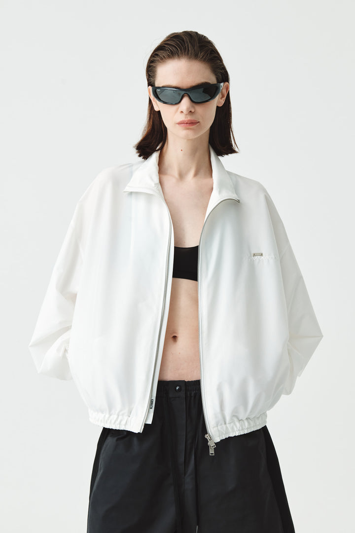 Matinkim Logo Rivet Point Printing Jumper IN White