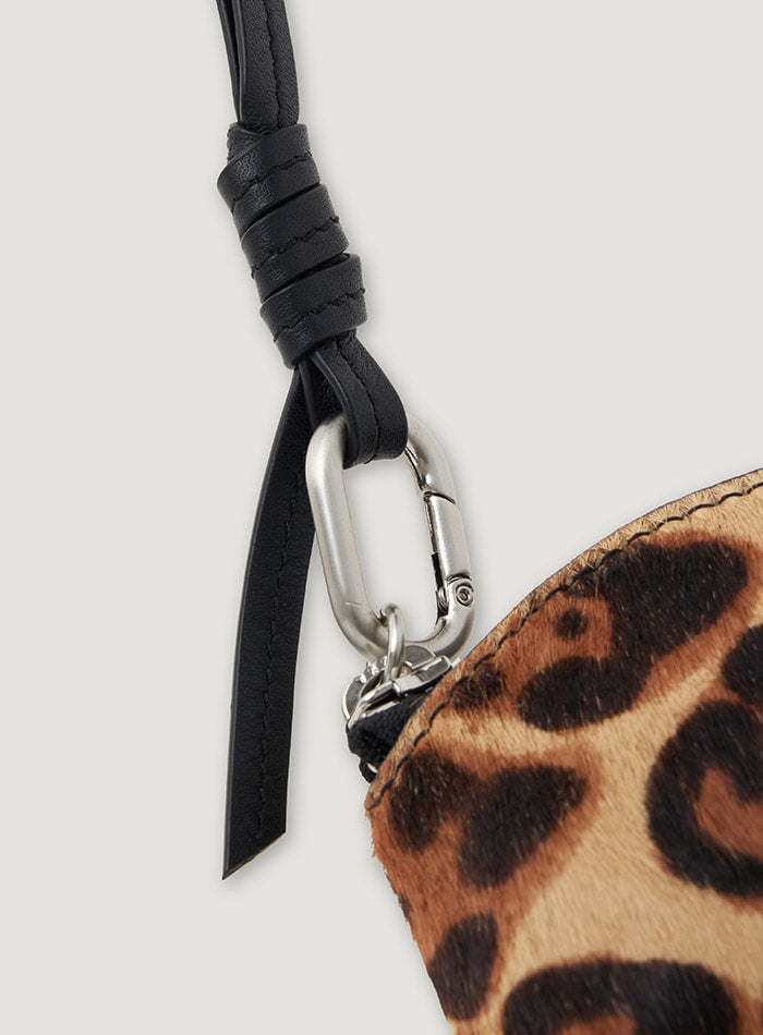 Mango Maniplease Bonit Leather Charm Leopard