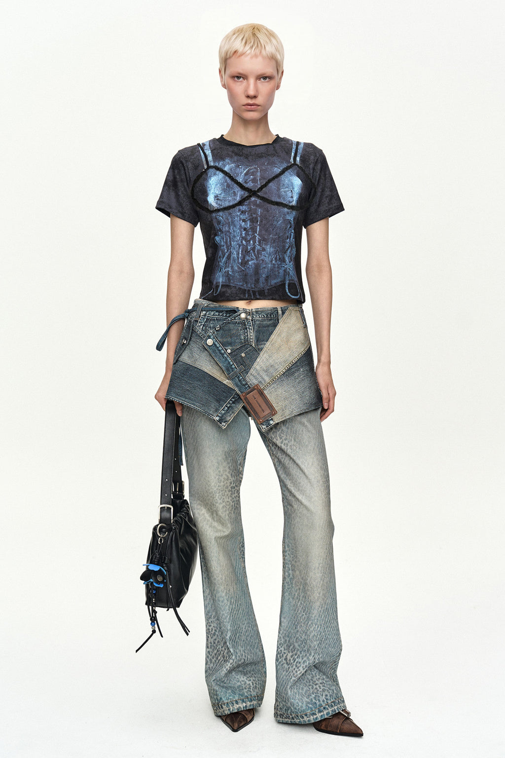 Andersson Bell Lingerie Trompe-L'Oeil Graphic T-Shirt