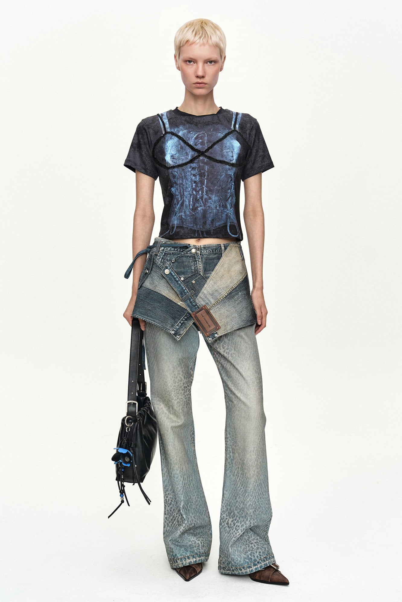 Andersson Bell Lingerie Trompe-L'Oeil Graphic T-Shirt