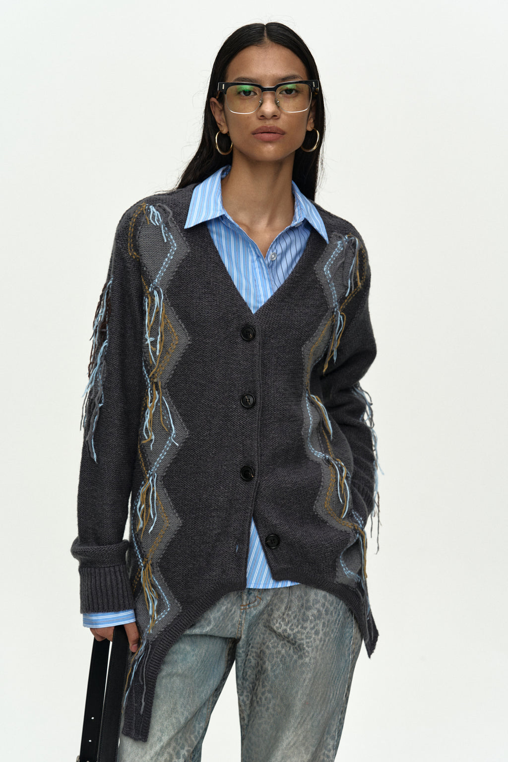 Andersson Bell Gartered Argyle Cardigan