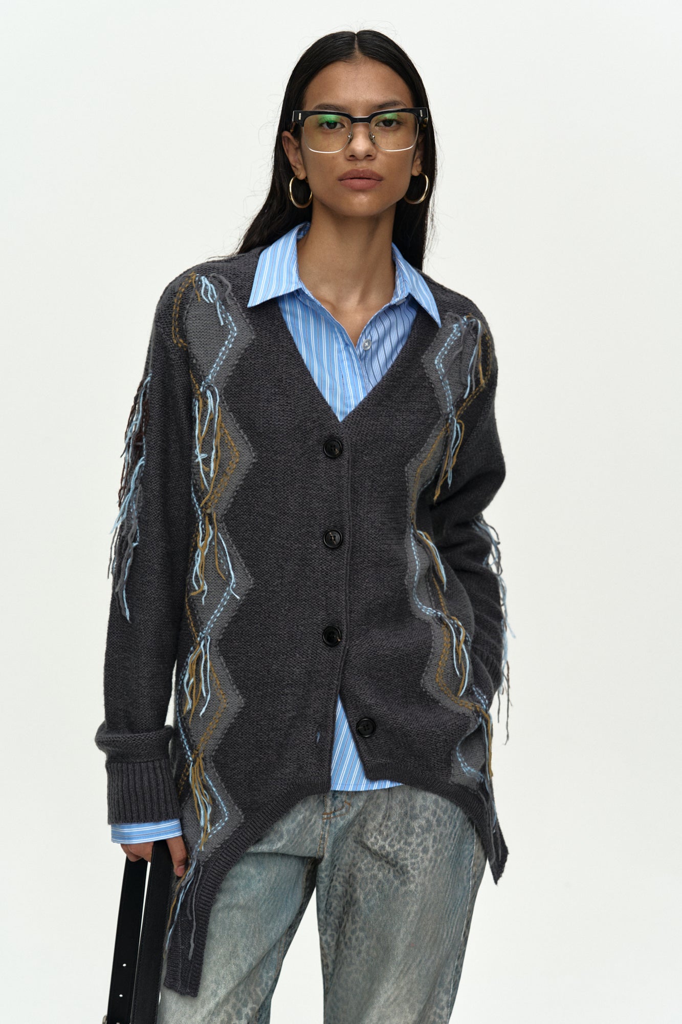 Andersson Bell Gartered Argyle Cardigan