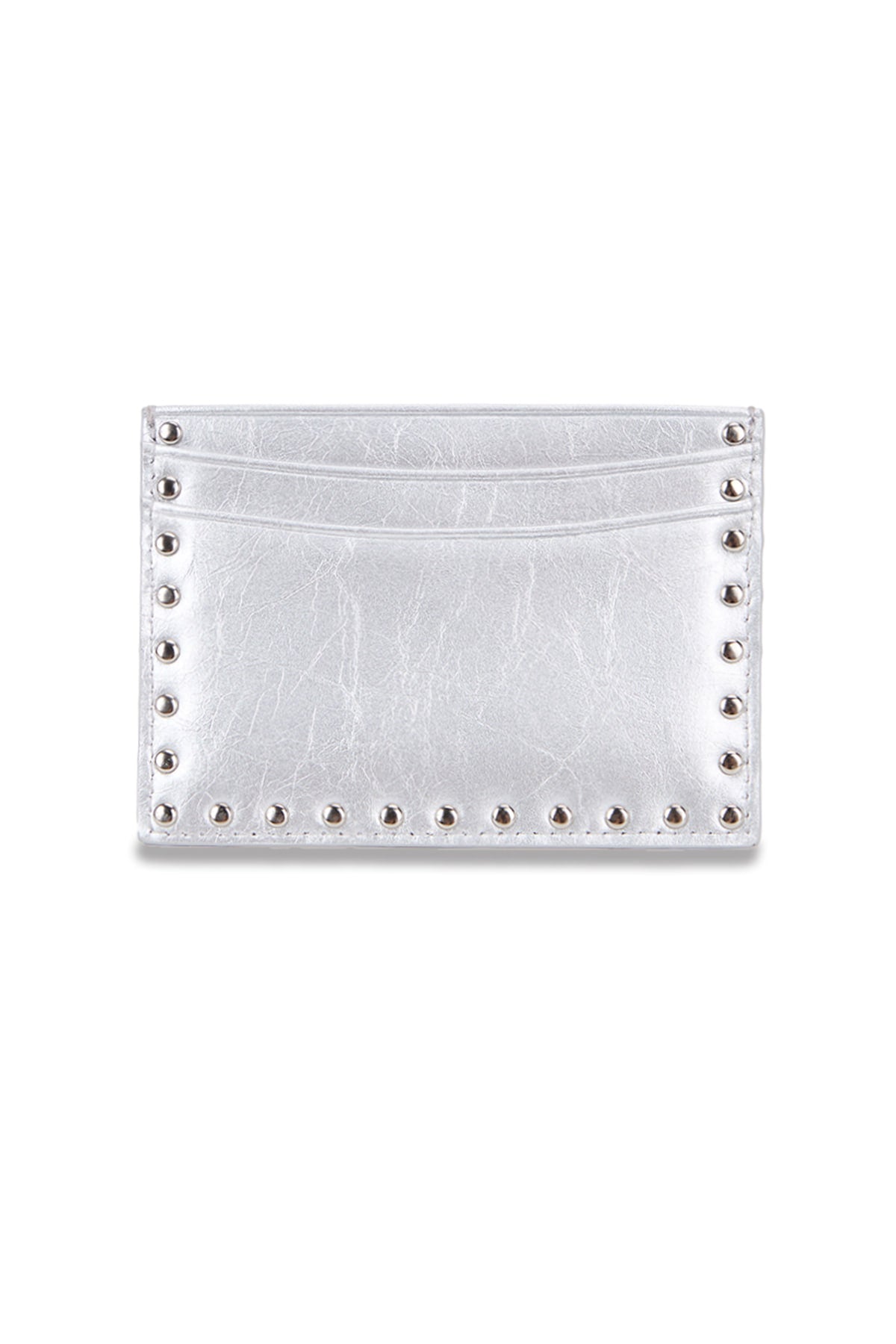 Matinkim Matin Kim Western Stud Card Wallet IN Silver