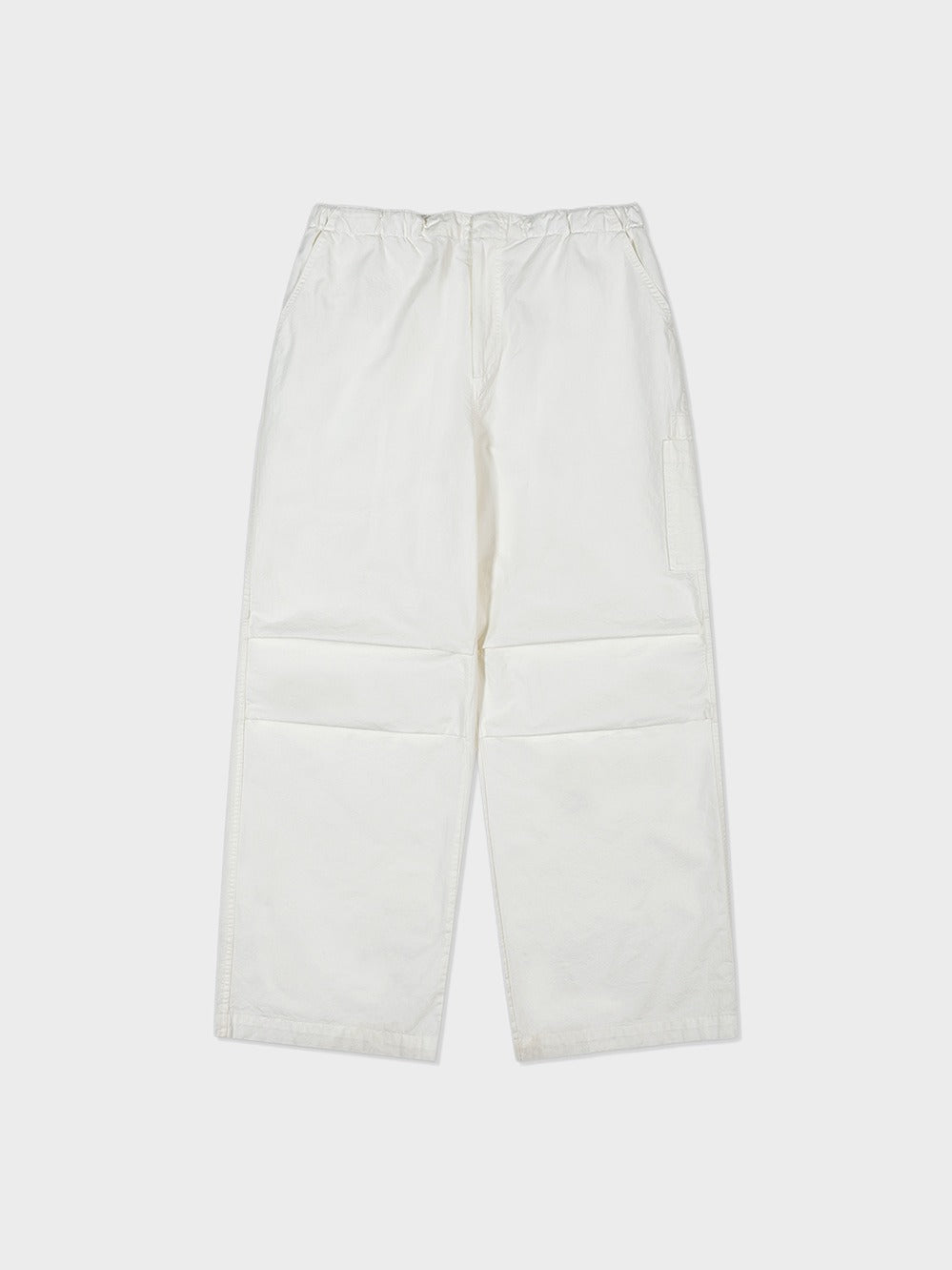 Low Classic Washed Cotton Cargo Pants Off White